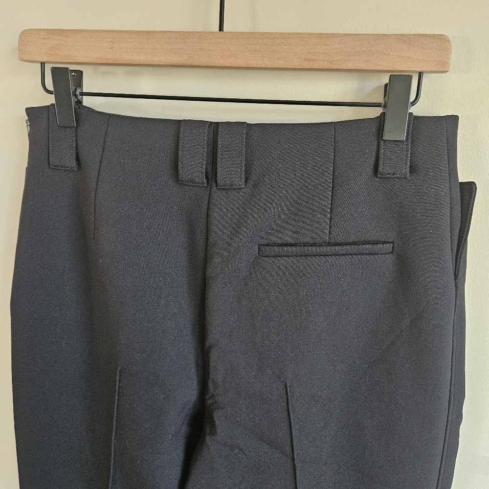 The Row Black Straight Leg Button Pocket Trouser Pants - Picture 6 of 9